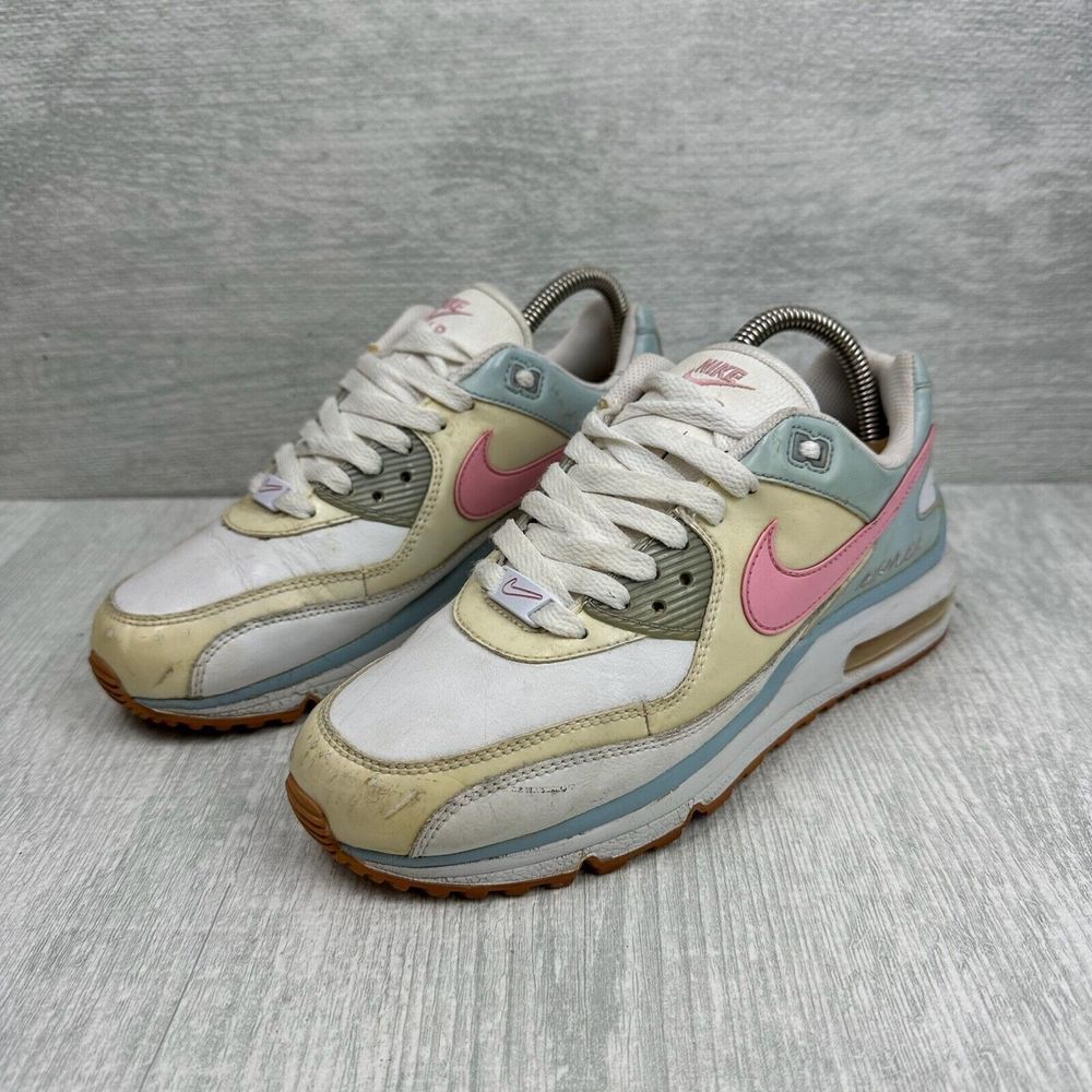 Nike Air Max Wright‎ GS Size 6Y Womens 7.5 White Blue Yellow Pink 318266-141